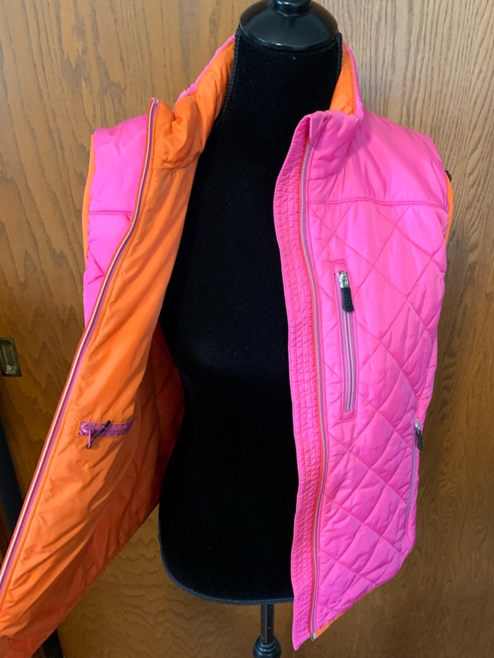 Lands’ End Pink PrimaLoft Vest